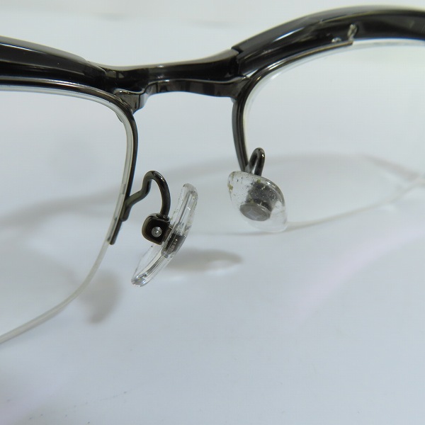 実際に弊社で買取させて頂いた999.9/フォーナインズ ハーフリム 度入り メガネフレーム/アイウェア M-24の画像 4枚目