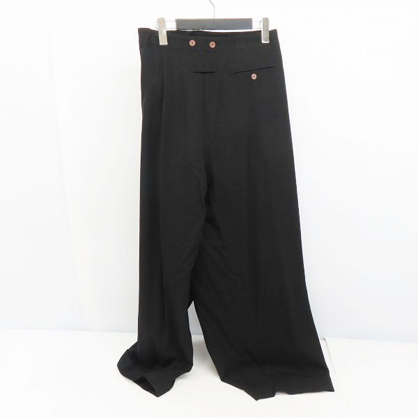 実際に弊社で買取させて頂いたJEAN PAUL GAULTIER CLASSIQUE/ジャンポールゴルチェ ラップ ワイドパンツ ブラック 48の画像 1枚目