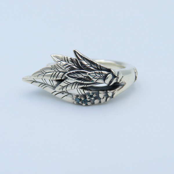 実際に弊社で買取させて頂いた【ギャラ付き】Bloody mary/ブラッディマリー Vivid/ヴィヴィッド リング w/ブルーダイヤモンド 11号の画像 1枚目