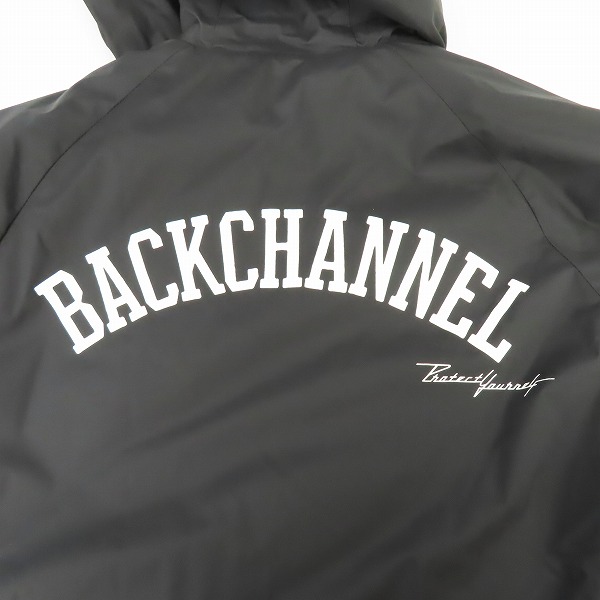 実際に弊社で買取させて頂いたBack Channel/バックチャンネル バックプリント フーデッド ナイロン マウンテン ジャケット/Mの画像 2枚目