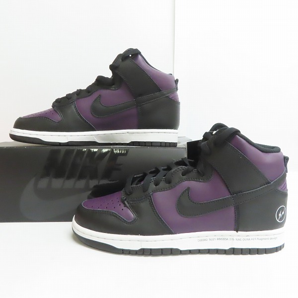 実際に弊社で買取させて頂いた【未使用】FRAGMENT DESIGN×NIKE/ナイキ DUNK HIGH CITY PACK BEIJING ダンク DJ0382-600 26.5の画像 3枚目