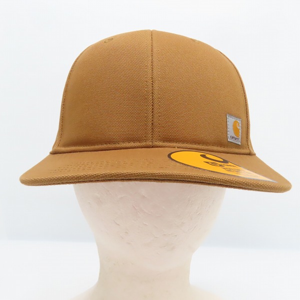 実際に弊社で買取させて頂いた(9)Carhartt/カーハート Firm Duck Flat Brim Cap ファームダック フラットブリム キャップ ブラウン AH1604-M/OSFAの画像 1枚目