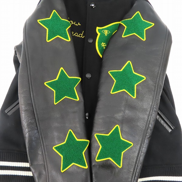実際に弊社で買取させて頂いたCALEE/キャリー 19AW WAPPEN STADIUM JACKET 星/スター ワッペン付き スタジャン/Mの画像 5枚目
