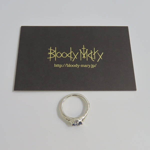 実際に弊社で買取させて頂いた【ギャラ付き】BloodyMary/ブラッディマリー ELIX 地 リング w/タンザナイト 9号の画像 9枚目