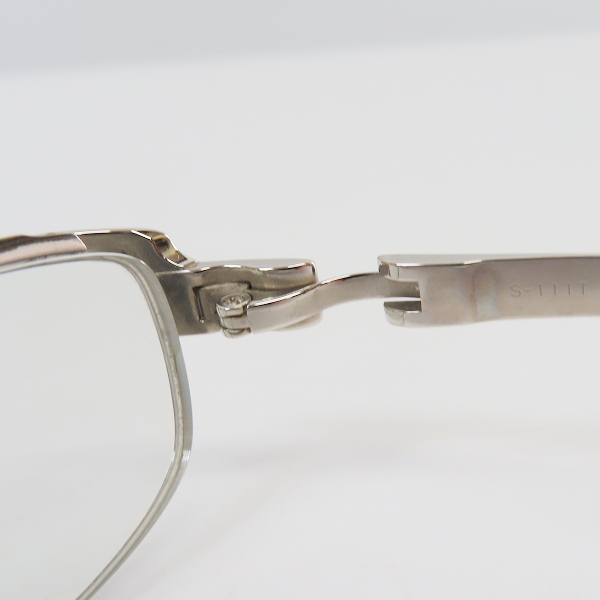 実際に弊社で買取させて頂いた999.9/フォーナインズ チタンフレーム 度入り眼鏡 S-111Tの画像 5枚目