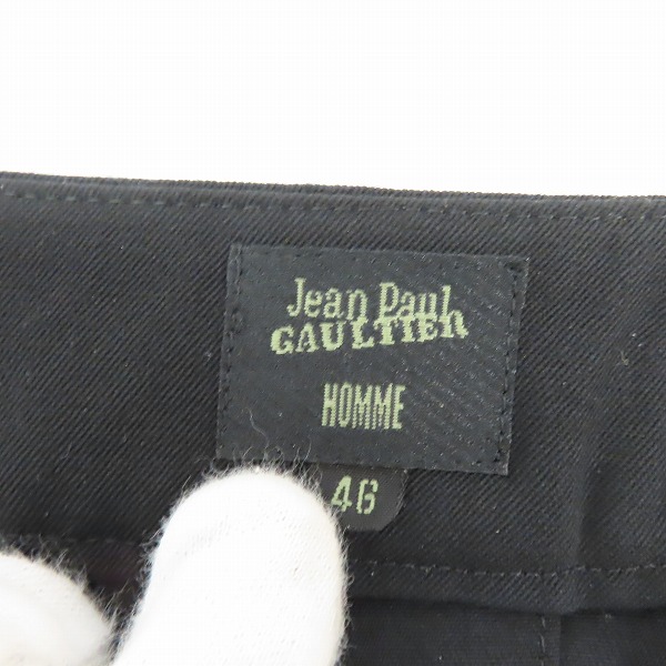 実際に弊社で買取させて頂いたJEAN PAUL GAULTIER HOMME/ジャンポールゴルチェオム ワイド スラックス パンツ 46の画像 3枚目