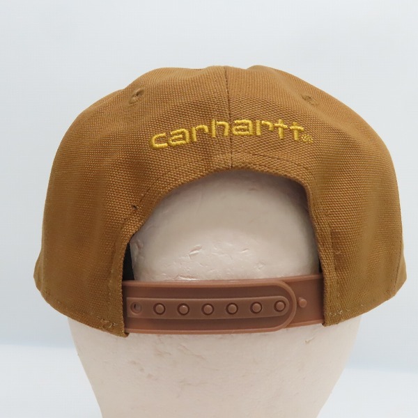 実際に弊社で買取させて頂いた(2)Carhartt/カーハート Firm Duck Flat Brim Cap ファームダック フラットブリム キャップ ブラウン AH1604-M/OSFAの画像 4枚目