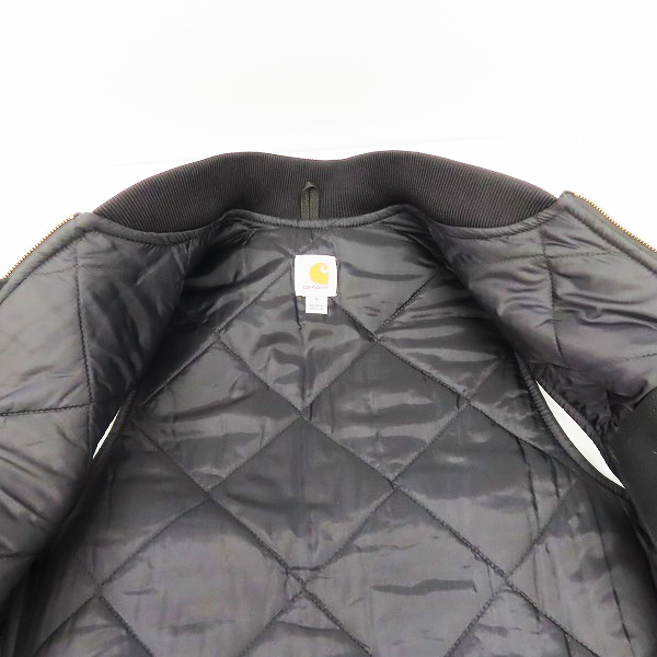 実際に弊社で買取させて頂いたCarhartt/カーハート ダック地 ジップアップ ベスト ブラック/Sの画像 5枚目