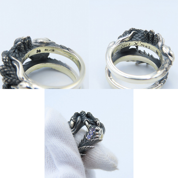 実際に弊社で買取させて頂いた【ギャラ付き/カスタム】Bloody Mary/ブラッディマリー 2017 Xmas Hidden Sky 羅?/ラーフ リング w/アイオライト 17号の画像 6枚目