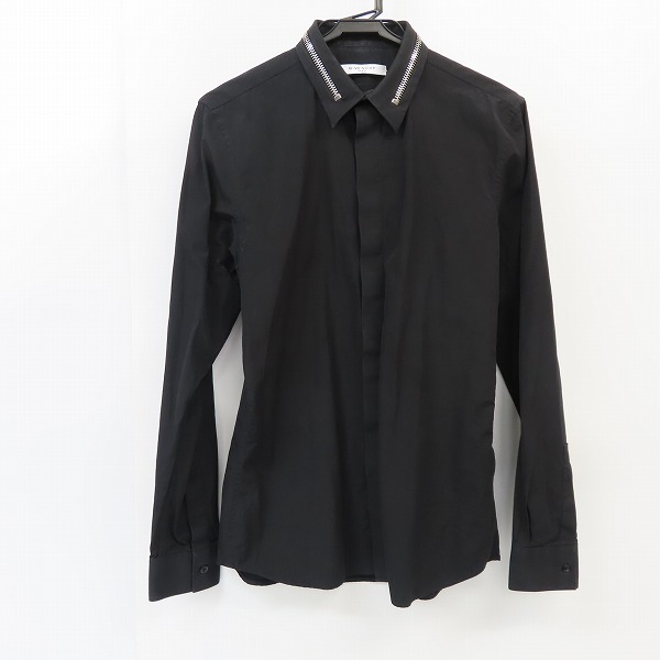 実際に弊社で買取させて頂いた【JPタグ】GIVENCHY/ジバンシィ 16A/W フェイクファスナー装飾 ドレスシャツ16F 6033 300/38