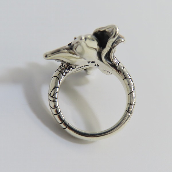 実際に弊社で買取させて頂いた【ギャラ付き】Bloody mary/ブラッディマリー 雨の日限定 レンテ リング w/グリーントルマリン/ブルートパーズ 15号の画像 5枚目