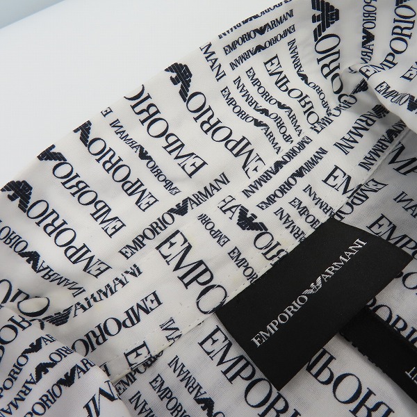 実際に弊社で買取させて頂いたEMPORIO ARMANI/エンポリオアルマーニ 総柄長袖シャツ/XXLの画像 6枚目