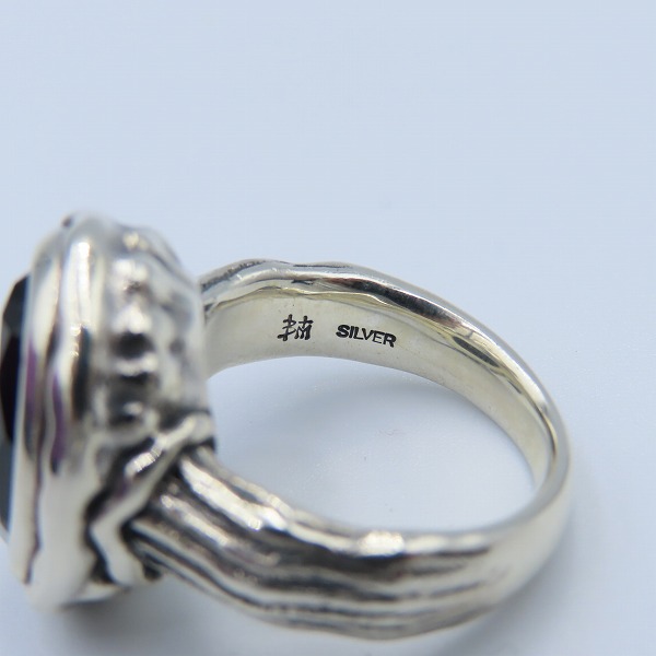 実際に弊社で買取させて頂いたBloody Mary/ブラッディマリー  ストーン リング w/スモーキークォーツ 18号の画像 6枚目