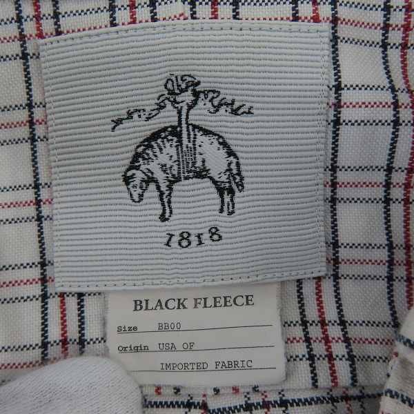 実際に弊社で買取させて頂いたBLACK FLEECE by Brooks Brothers/ブラックフリース ボタンダウン チェックシャツ/BB00の画像 2枚目