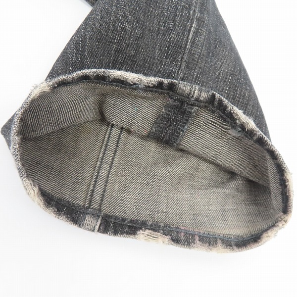 実際に弊社で買取させて頂いたNUMBER (N)INE DENIM/ナンバーナイン デニム ハートレザーパッチ デニムパンツ/2の画像 8枚目