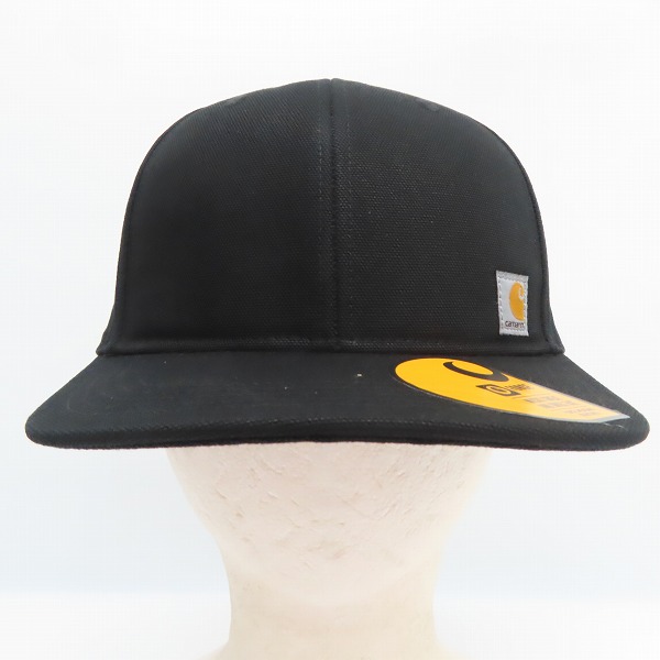 実際に弊社で買取させて頂いた(4)Carhartt/カーハート Firm Duck Flat Brim Cap ファームダック フラットブリム キャップ ブラック AH1604-M/OSFAの画像 1枚目