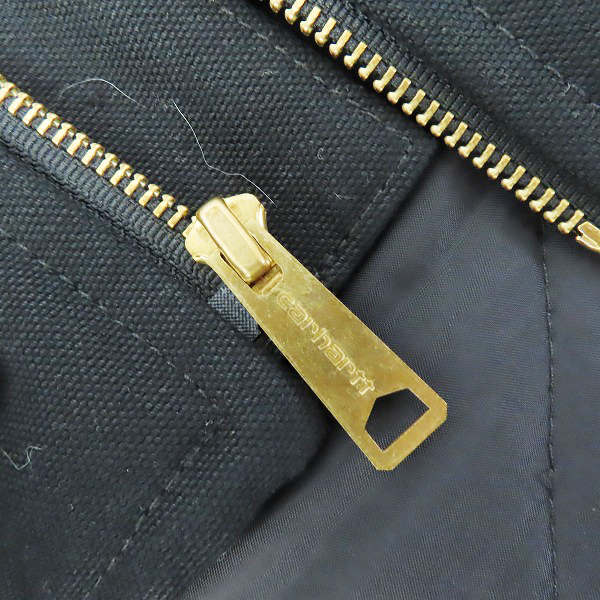 実際に弊社で買取させて頂いたCarhartt/カーハート ダック地 ジップアップ ベスト ブラック/Sの画像 4枚目