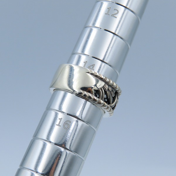 実際に弊社で買取させて頂いた【ギャラ付き】Bloody Mary ブラッディマリー 仏光万華鏡 Buddhist Lamp Ring S リング/15号の画像 7枚目