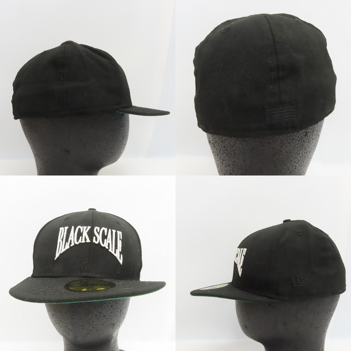 実際に弊社で買取させて頂いたNEW ERA×BLVCK SCVLE/ニューエラ×ブラックスケール 刺繍ロゴ/キャップ 7-1/4の画像 1枚目