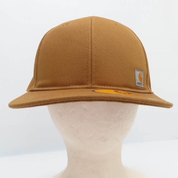 実際に弊社で買取させて頂いた(8)Carhartt/カーハート Firm Duck Flat Brim Cap ファームダック フラットブリム キャップ ブラウン AH1604-M/OSFAの画像 1枚目