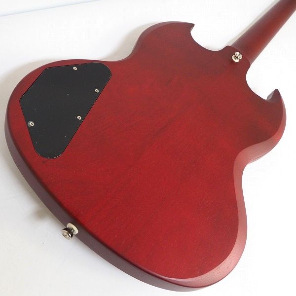 実際に弊社で買取させて頂いた★Epiphone/エピフォン SG Classic P90 Worn Cherry セットネック エレキギター 2022年製 ソフトケース付の画像 8枚目