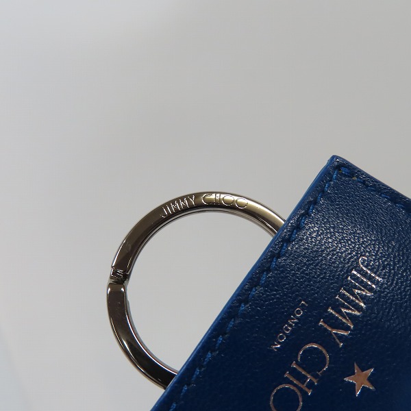 実際に弊社で買取させて頂いたJIMMY CHOO/ジミーチュウ IRVING レザーキーケース/キーリングの画像 3枚目