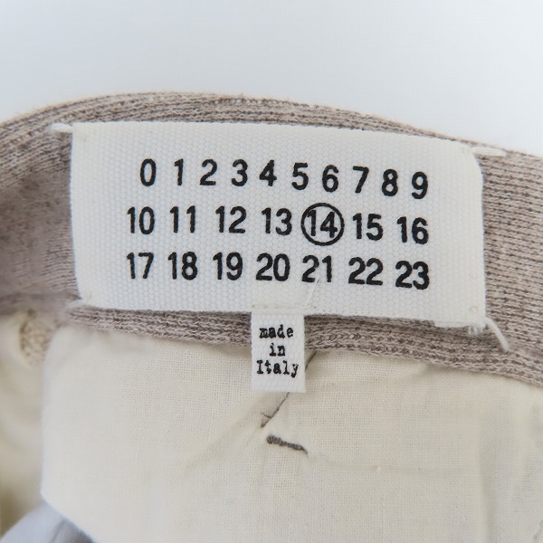 実際に弊社で買取させて頂いた【JPタグ】Maison Martin Margiela/メゾンマルタンマルジェラ 14AW スウェットパンツ S30KA0373/46の画像 3枚目