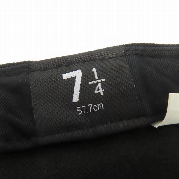 実際に弊社で買取させて頂いたNEW ERA×BLVCK SCVLE/ニューエラ×ブラックスケール 刺繍ロゴ/キャップ 7-1/4の画像 4枚目