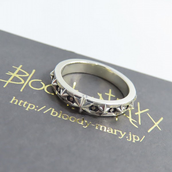 実際に弊社で買取させて頂いた【ギャラ付き】Bloody Mary/ブラッディマリー BM star/BMスター リング 15号
