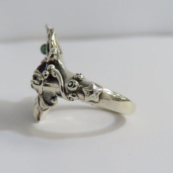 実際に弊社で買取させて頂いた【ギャラ付】Bloody Mary/ブラッディマリー サマフェス限定 ルミネセンス リングｗ/アメジスト＆ホワイトトパーズ BMR901/13号の画像 2枚目