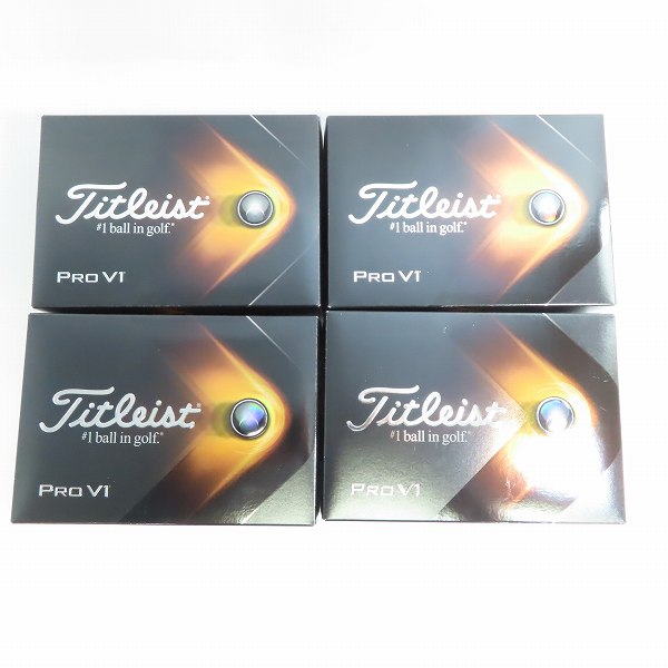 実際に弊社で買取させて頂いた【未使用/オウンネーム】Titleist/タイトリスト PRO V1 ゴルフボール 4ダースの画像 4枚目