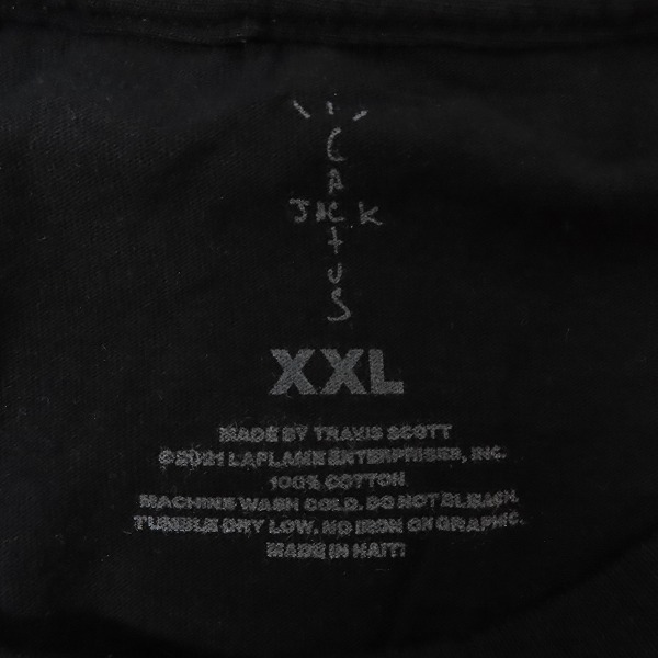 実際に弊社で買取させて頂いたTRAVIS SCOTT×Fragment design/ラヴィススコット×フラグメントデザイン DANGER TEE Tシャツ/XXLの画像 2枚目