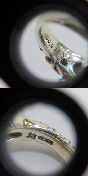 実際に弊社で買取させて頂いた【ギャラ付】Bloody Mary/ブラッディマリー サマフェス限定 ルミネセンス リングｗ/アメジスト＆ホワイトトパーズ BMR901/13号の画像 6枚目