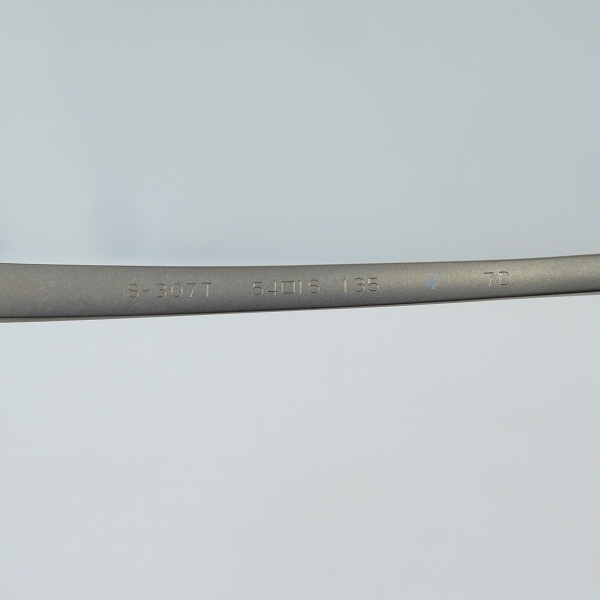 実際に弊社で買取させて頂いた999.9/フォーナインズ 度入り眼鏡/メガネフレーム チタニウム S-307T/4の画像 5枚目