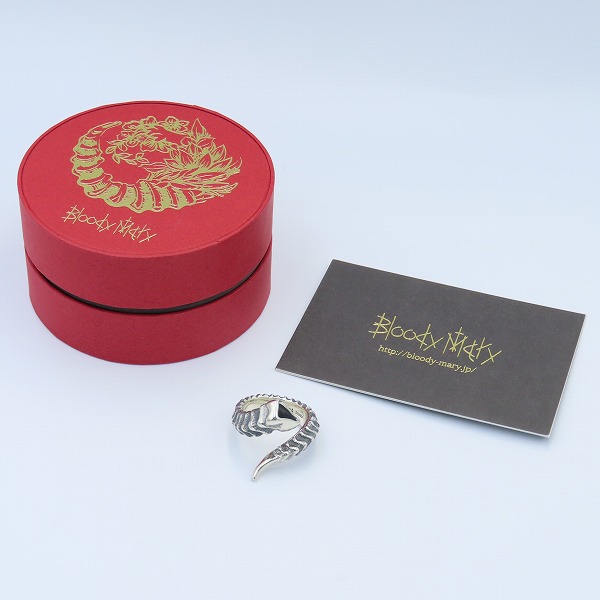 実際に弊社で買取させて頂いた【ギャラ付き】Bloody Mary/ブラッディマリー 2016 Xmas/クリスマス限定 Shofar/ショファールリング 15号の画像 9枚目