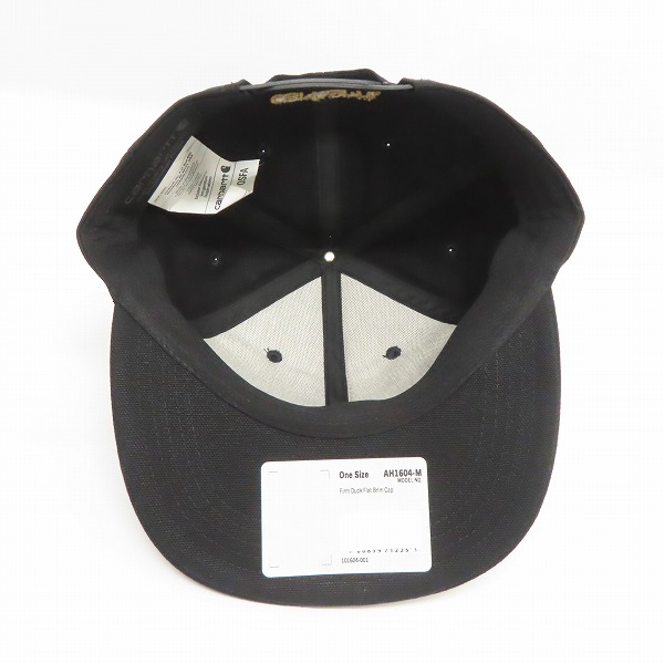 実際に弊社で買取させて頂いた(8)Carhartt/カーハート Firm Duck Flat Brim Cap ファームダック フラットブリム キャップ ブラック AH1604-M/OSFAの画像 5枚目