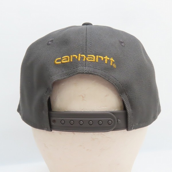 実際に弊社で買取させて頂いた(1)Carhartt/カーハート Firm Duck Flat Brim Cap ファームダック フラットブリム キャップ グレー AH1604-M/OSFAの画像 4枚目