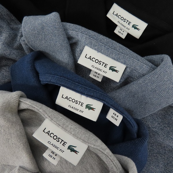 実際に弊社で買取させて頂いたLACOSTE/ラコステ ロゴ刺繍 CLASSIC FIT 半袖ポロシャツ 4点セット　の画像 2枚目