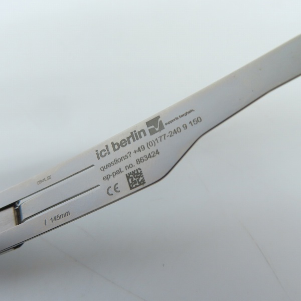 実際に弊社で買取させて頂いたic! berlin/アイシーベルリン アイウェア/サングラス fahrlehrer klaus/863424の画像 5枚目