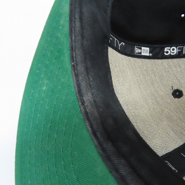 実際に弊社で買取させて頂いたNEW ERA×BLVCK SCVLE/ニューエラ×ブラックスケール 刺繍ロゴ/キャップ 7-3/8の画像 7枚目