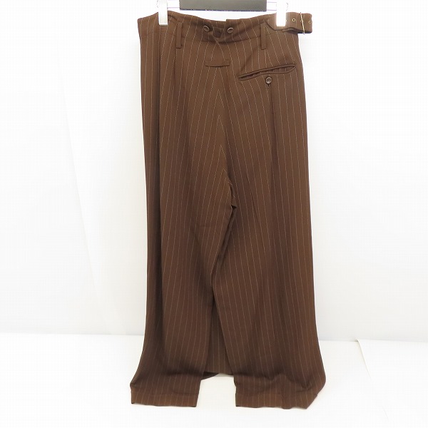 実際に弊社で買取させて頂いたJEAN PAUL GAULTIER CLASSIQUE/ジャンポールゴルチェ ラップ ワイドパンツ ブラウン 48の画像 1枚目