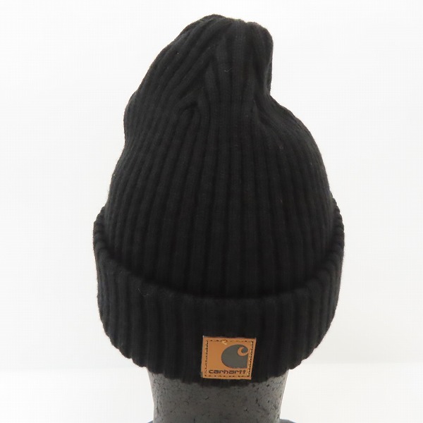 実際に弊社で買取させて頂いたCarhartt/カーハート USA製  ニットキャップ/帽子 ブラック A18 BLKの画像 4枚目