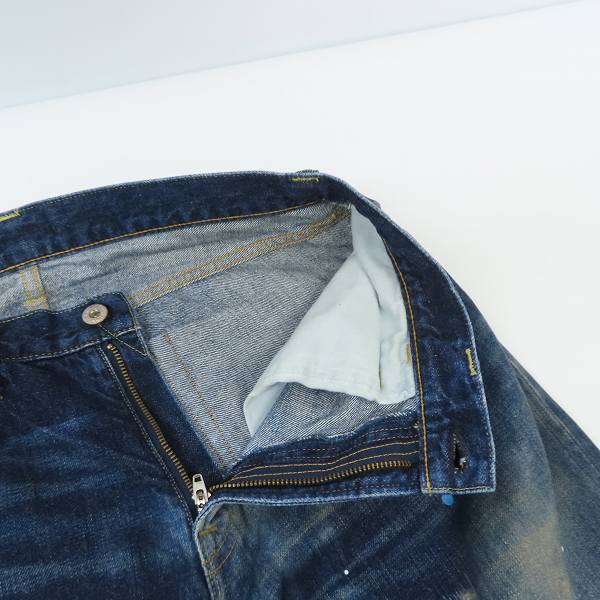 実際に弊社で買取させて頂いたFRAGMENT DESIGN ×SEQUELフラグメントデザイン×シークエル デニムパンツ ペイント加工/ダメージ加工/Sの画像 4枚目