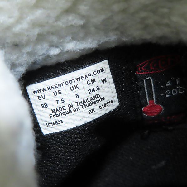 実際に弊社で買取させて頂いたKEEN/キーン エルサブーツ ブラック 1015633/24.5の画像 5枚目