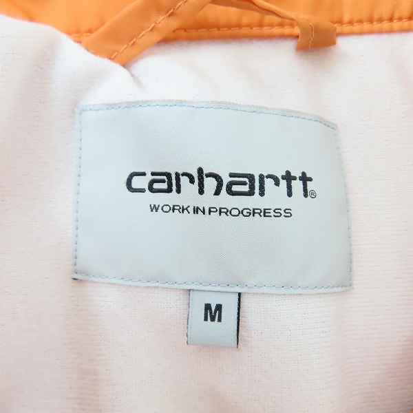 実際に弊社で買取させて頂いたCarhartt WIP/カーハートダブリューアイピー SPORTS COACH JACKET コーチジャケット オレンジ/Mの画像 2枚目