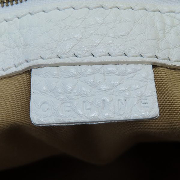実際に弊社で買取させて頂いたCELINE/セリーヌ ブギーバッグ/ハンドバッグ ホワイトの画像 4枚目