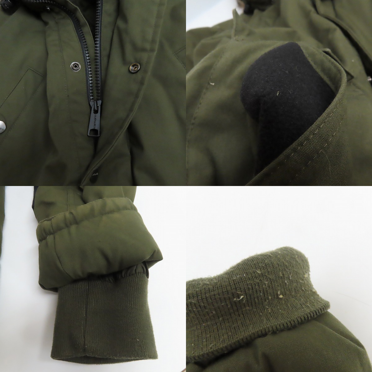 実際に弊社で買取させて頂いたCarhartt/カーハート TRAPPER PARKA/トラッパー パーカー 中綿 コート カーキ系/Sの画像 8枚目