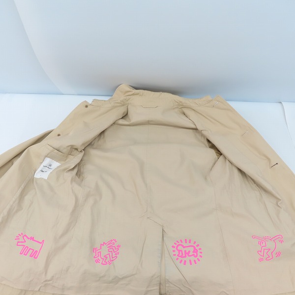 実際に弊社で買取させて頂いたUNIFORM EXPERIMENT×KITH HARING/ユニフォームエクスペリメント×キースヘリング ショートトレンチコート UE-112007/2の画像 8枚目
