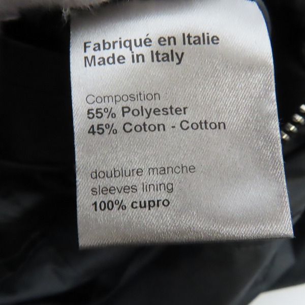 実際に弊社で買取させて頂いたDior HOMME/ディオールオム 08SS クリス期 ジップアップストームジャケット 8E3141620661/44の画像 6枚目