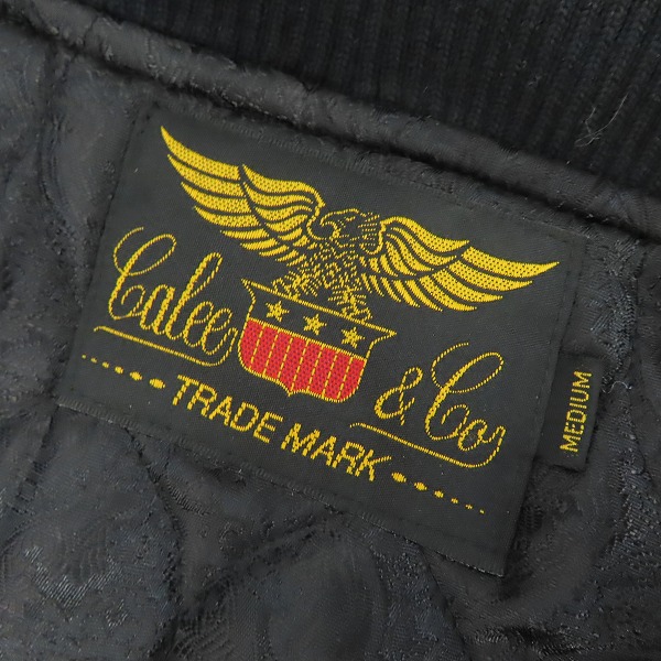 実際に弊社で買取させて頂いたCALEE/キャリー 19AW WAPPEN STADIUM JACKET 星/スター ワッペン付き スタジャン/Mの画像 2枚目